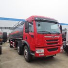 Tipo vermelho transmissão manual do combustível diesel de caminhão de petroleiro do ácido clorídrico de FAW 15000L 8×4