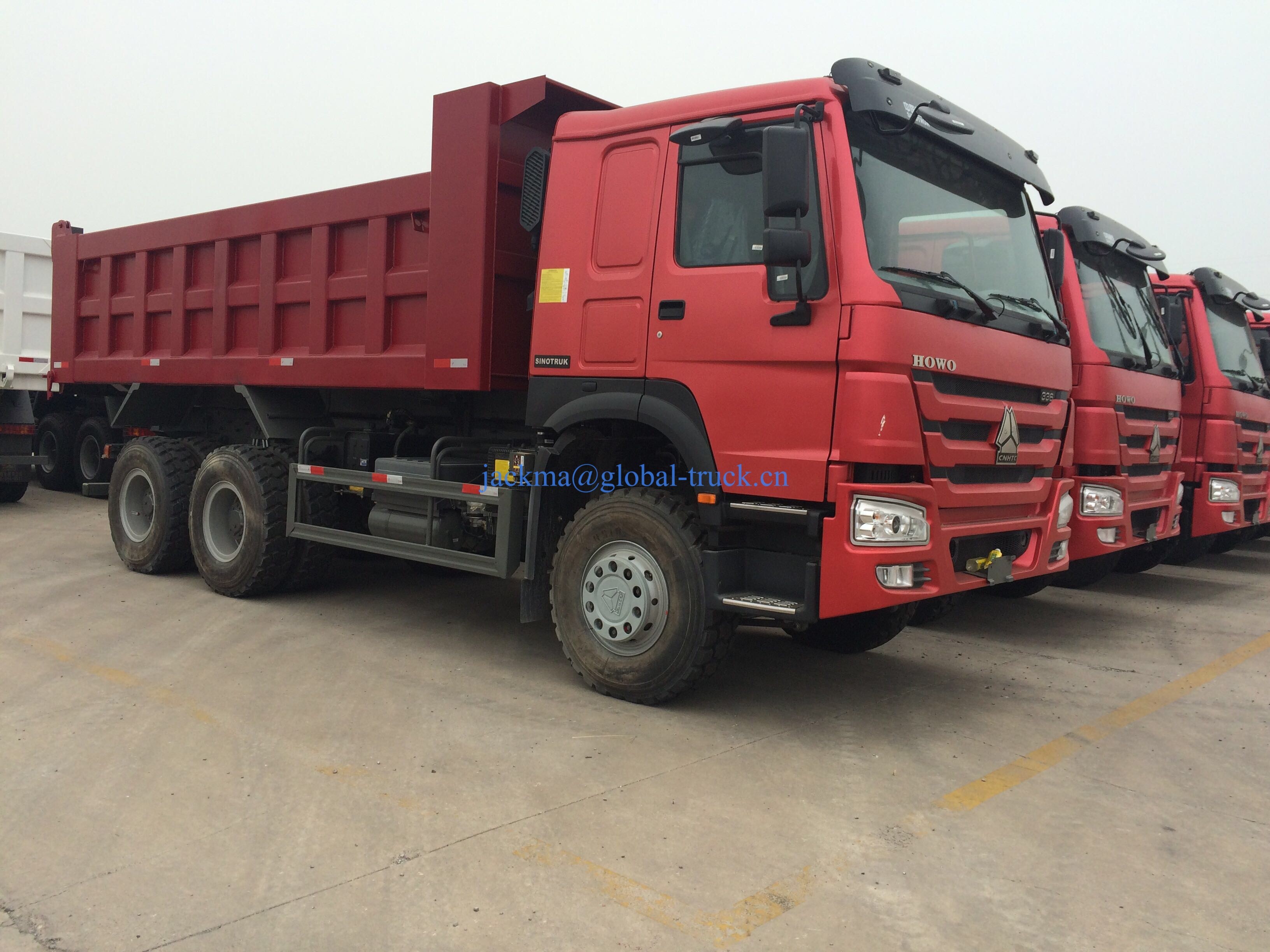 Caminhão de descarga usado de 6x4 SINOTRUK HOWO 10 toneladas de rodas Caminhão de descarga usado