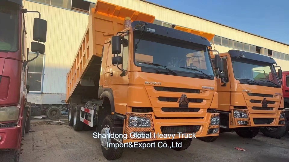 Usado Renovado Direção Esquerda Pesado Tipo 6X4 HOWO camião de 10 rodas camião de 10 rodas