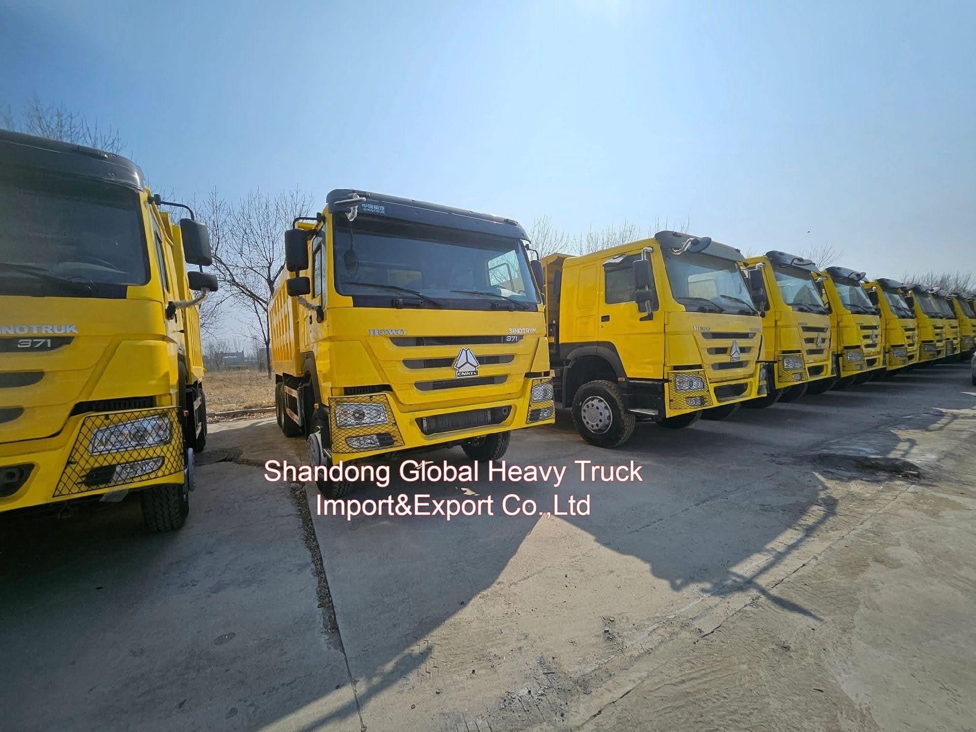 Novo Sinotruk HOWO 30 toneladas de carga pesada Sino Cargo 20cbm 6X4 371HP 380HP 400HP Off Road Dumpper / Tipper Dump Trucks para transporte