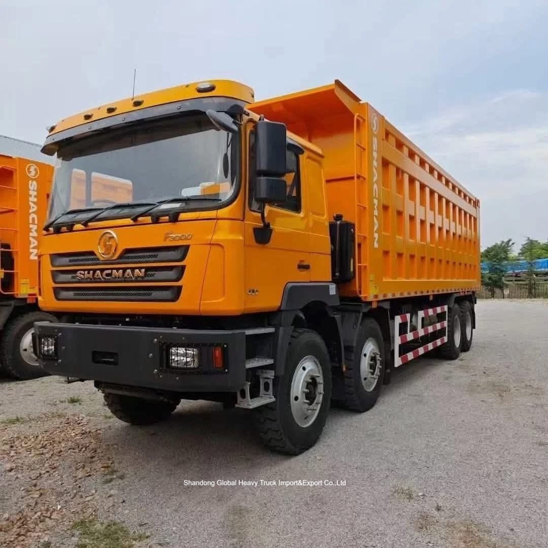 Shacman F3000 8×4 Dump Truck com motor diesel de 400 hp e estilo de elevação frontal para construção pesada