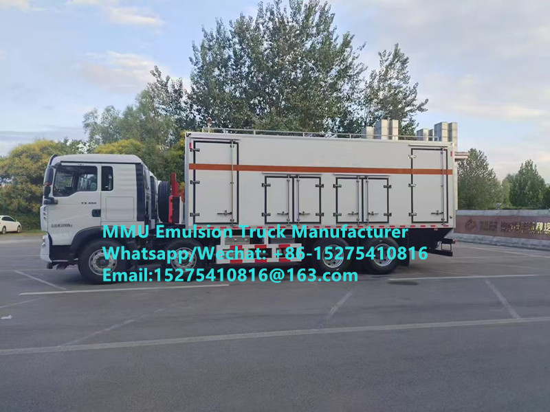 ALTA PERFORMANCE DE CUSTO SINOTRUCK 20TON BCRH-20 MÁQUINA DE MISTURA E CARREGAMENTO CAMINHÃO DE EXPLOSIVO EM MASSA EMULSIONADO MINAS DA MONGÓLIA MINERAIS DE FERRO SIMANDOU NO Cazaquistão, Uzbequistão, Indonésia, Congo RDCMMU