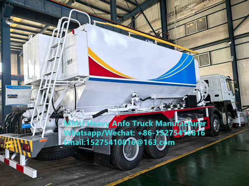 Preço barato Mistura e carregamento de explosivos de óleo de amónio pesado multifuncional Caminhão 15/20/25Ton Emulsão pesada Caminhão ANFO Rússia/Cazaquistão/Uzbekistão/Indonésia/Guiné Serviço de exploração de minas