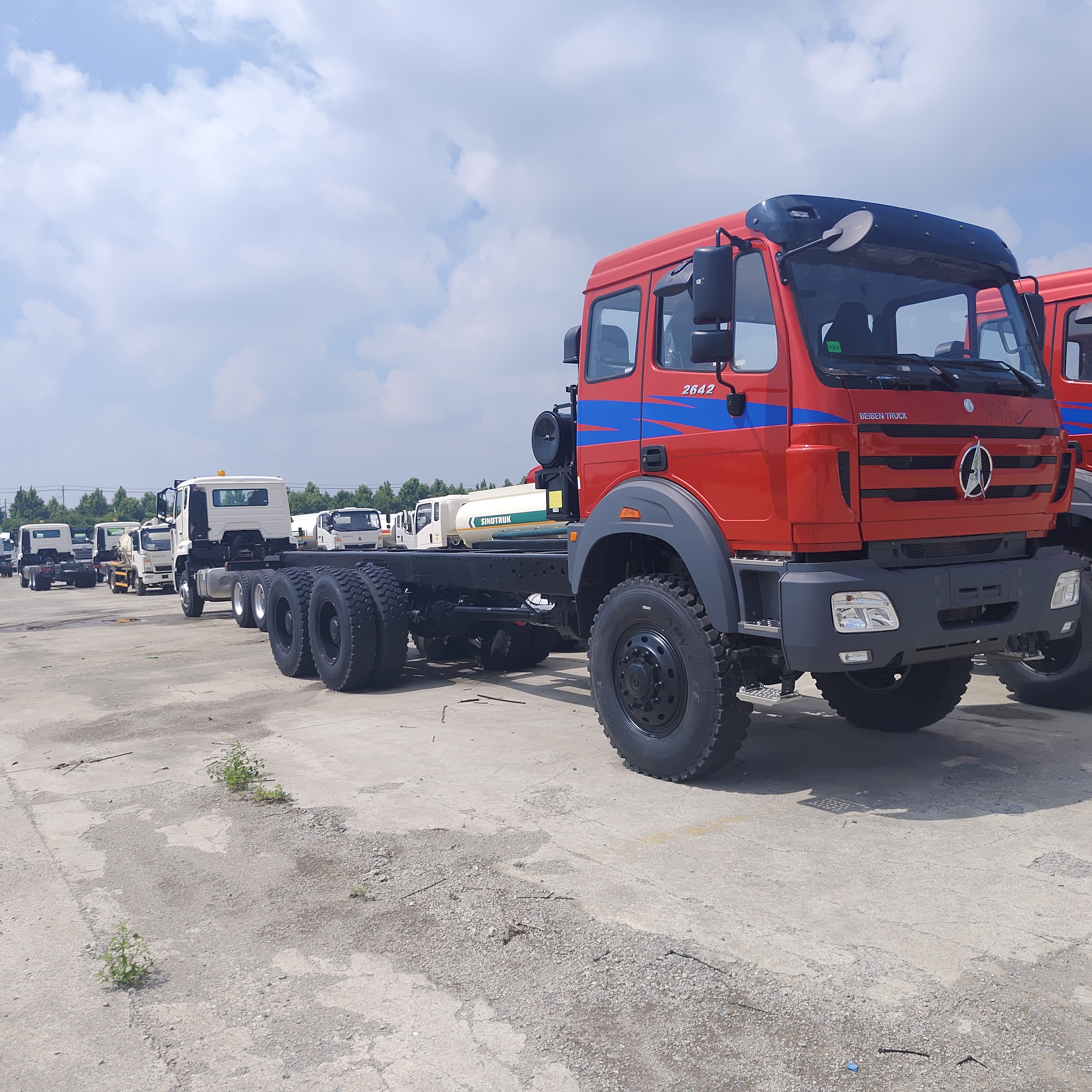 BEIBEN 2648 6×4 camião de descarga pesado para mineração com motor WEICHAI de 480 CV e carga útil de 30-40 toneladas para transporte de cobre e cobalto