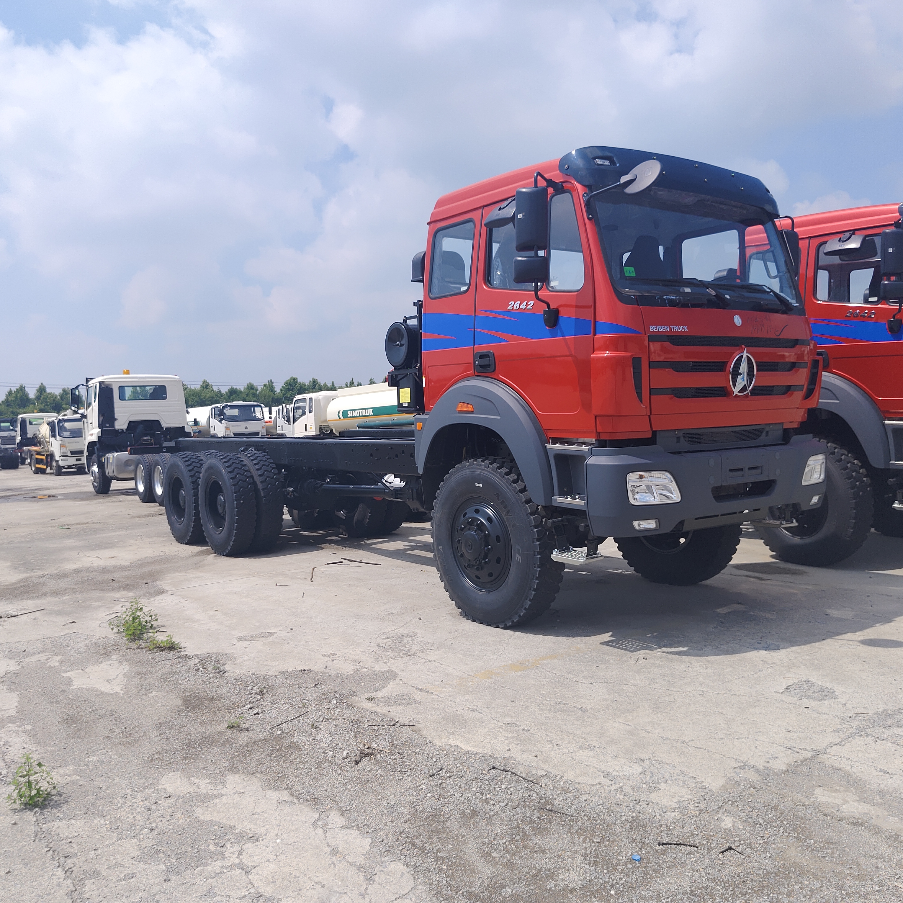 BEIBEN 2642 6×6 Mining Dump Truck com motor WEICHAI de 420 hp e carga útil de 30-40 toneladas para mineração pesada