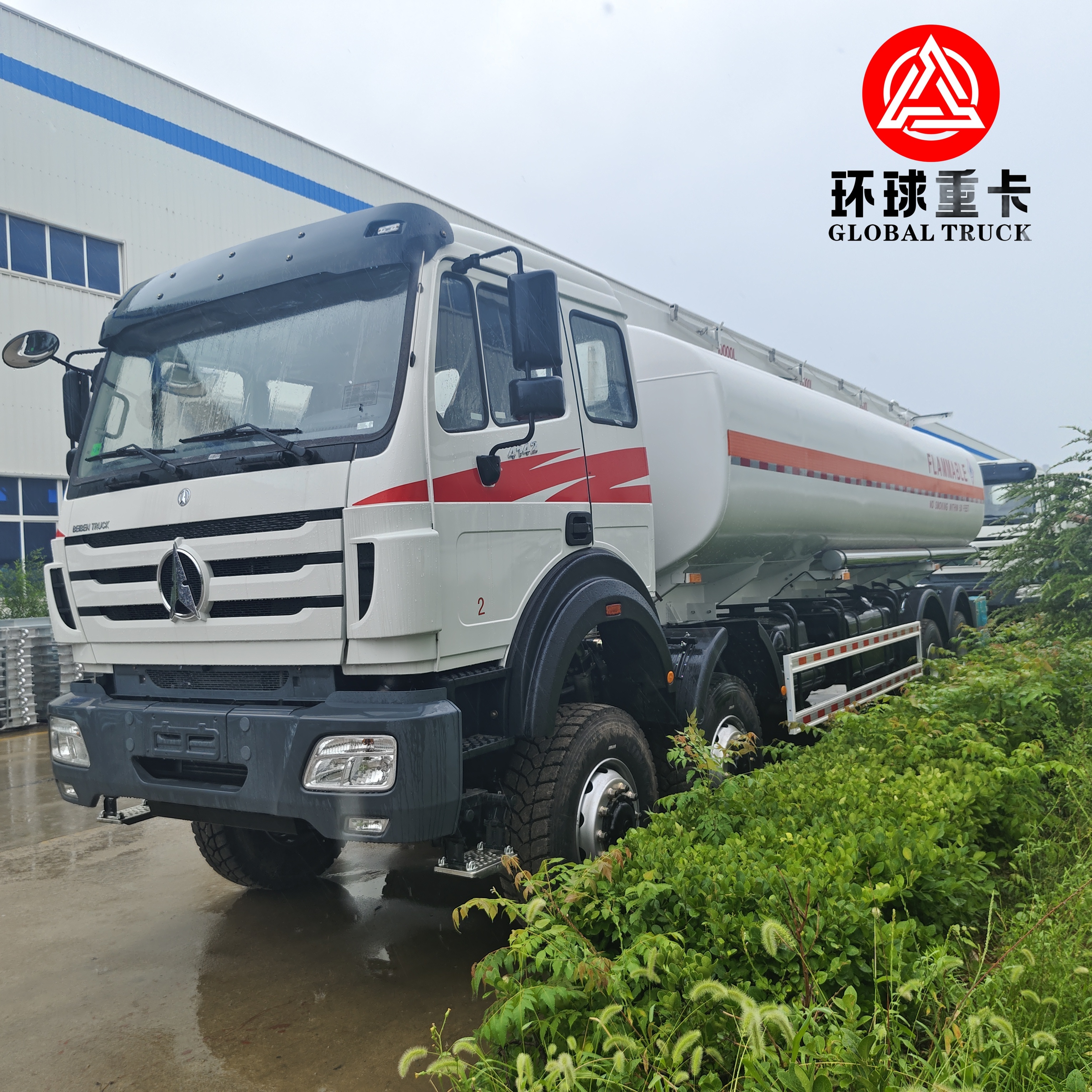 Beiben 8x8 35000L Caminhão-tanque de combustível de mineração pesado para transporte de diesel no Congo