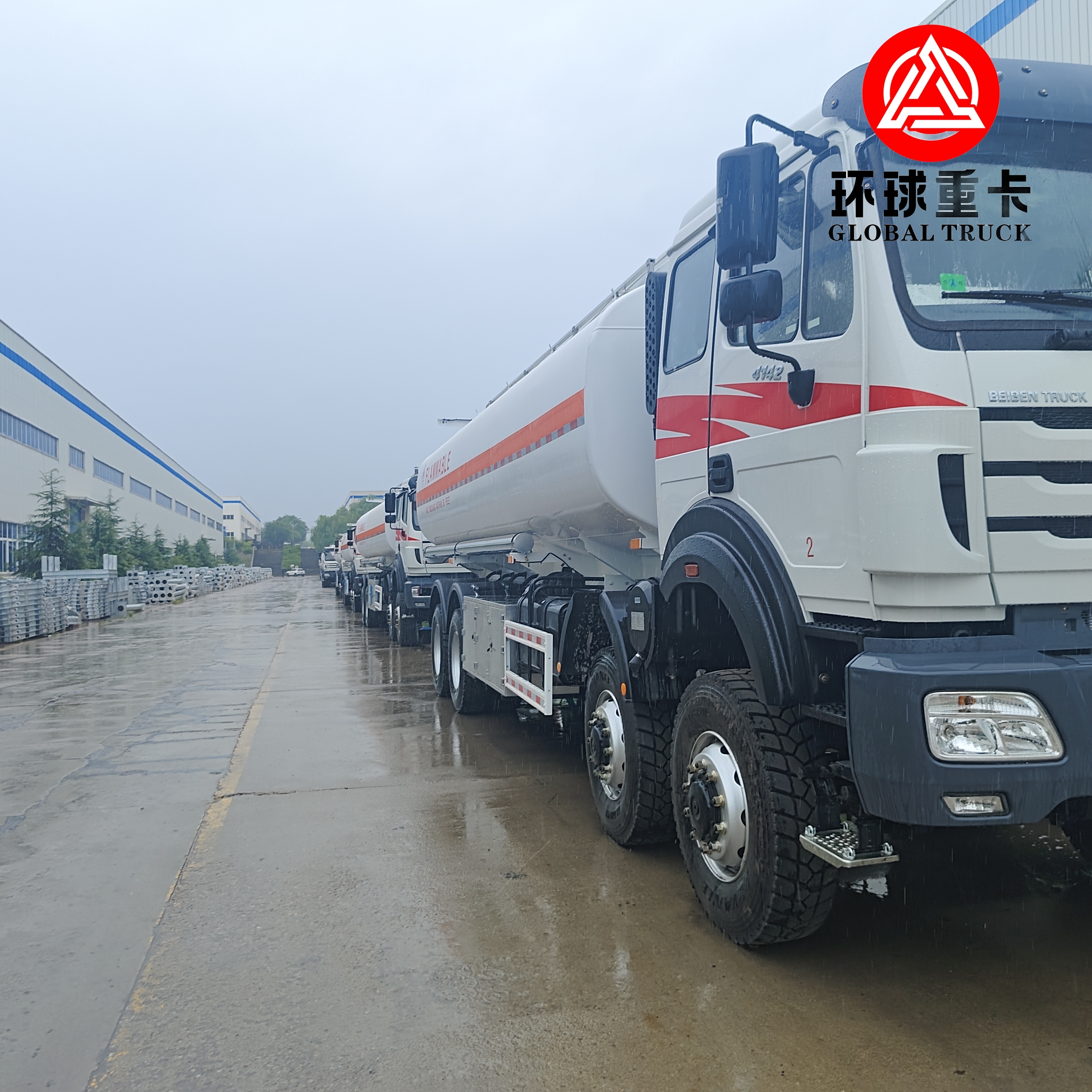 Caminhão Tanque de Combustível Beiben 8x8 35000L Caminhão Tanque Diesel Pesado para Projeto de Mineração no Congo