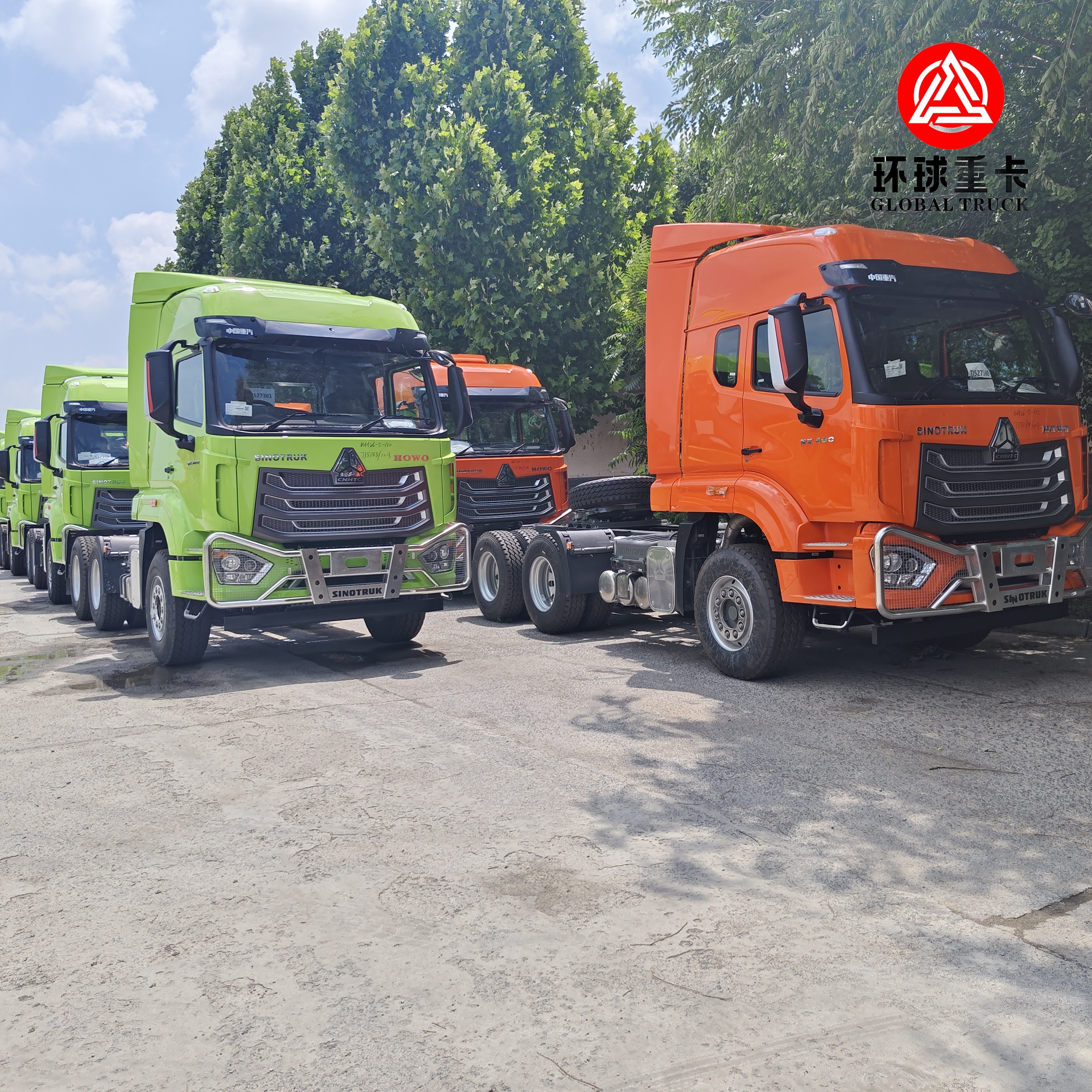 Novo HOWO NX 6x4 caminhão-trator 400HP motor diesel Prime Mover para logística pesada