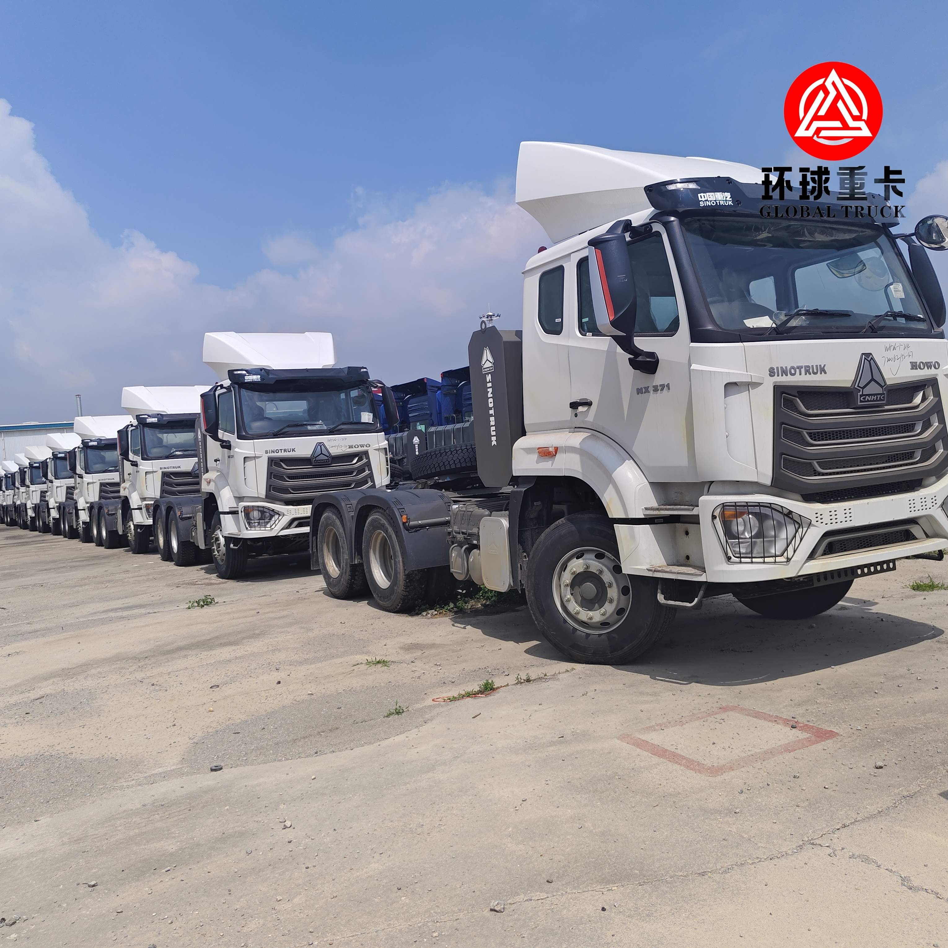 Novo Sinotruk HOWO NX 6x4 400HP caminhão de cabeça de tractor para carga pesada e transporte de contêineres