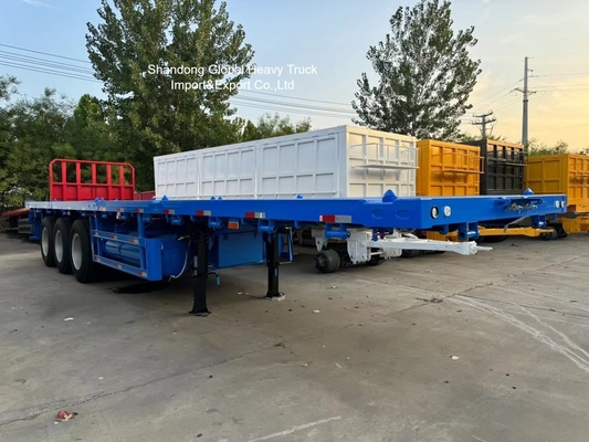 Semirreboque rebaixado de 3 eixos para transporte de equipamentos pesados
