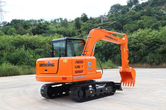LONKING LG6075 Excavadora hidráulica de 7,5 toneladas com balde de 0,25-0,30 m3 e motor potente